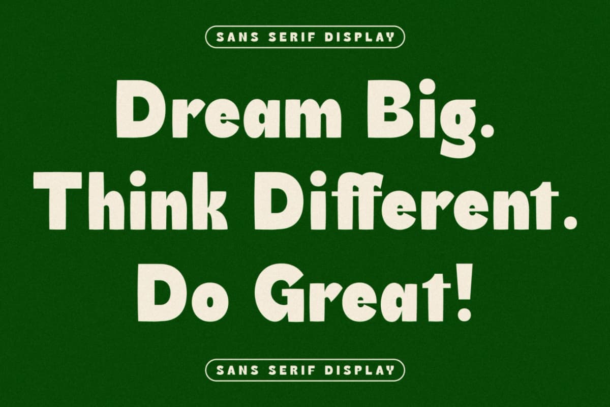 Heatrix - Sans Serif Display Font font preview 5
