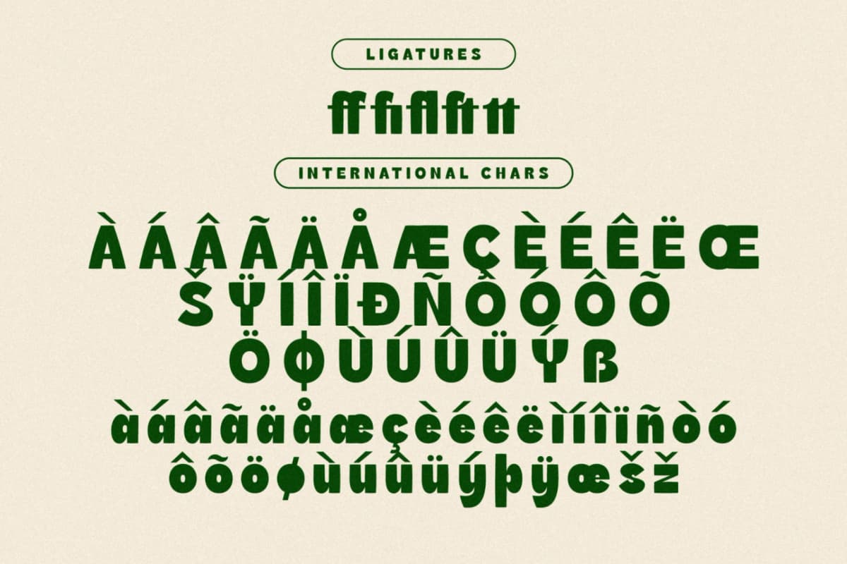 Heatrix - Sans Serif Display Font font preview 14