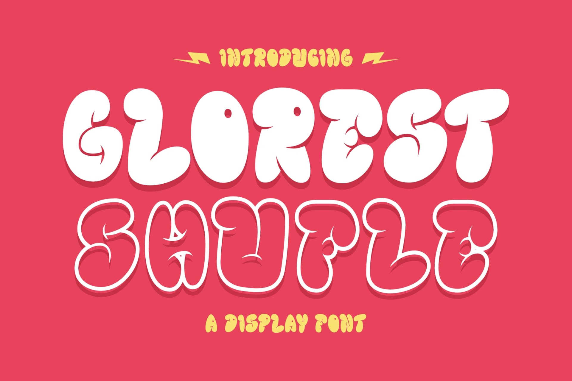 Preview of Glorest Shufle - A Display Font font