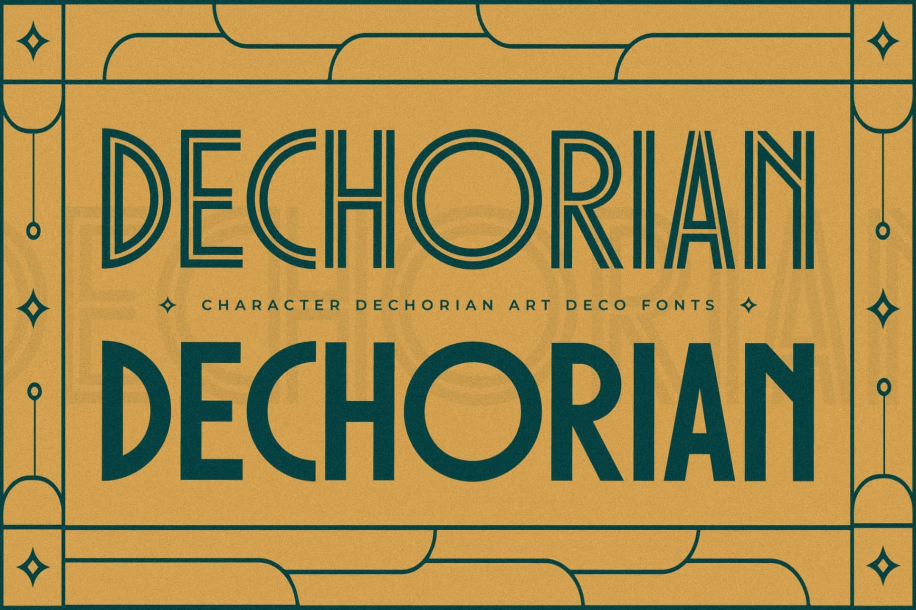 Preview 6 for Dechorian - New Art Deco Font