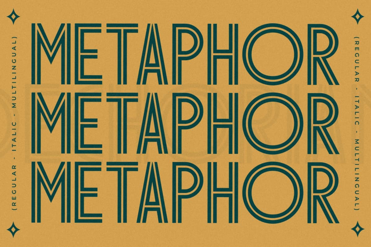 Dechorian - New Art Deco Font font preview 10