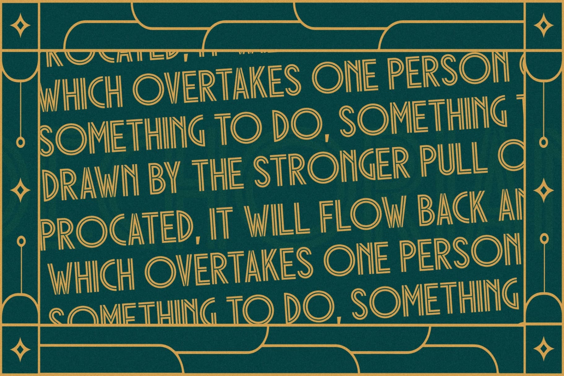 Preview 9 for Dechorian - New Art Deco Font