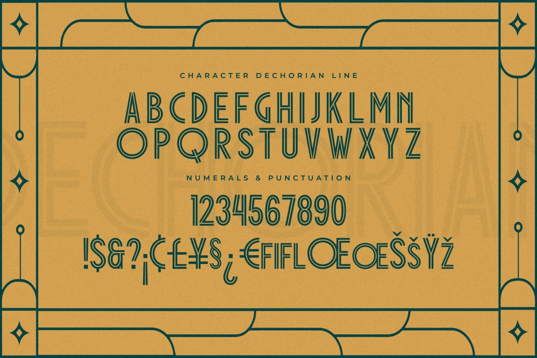 Preview 14 for Dechorian - New Art Deco Font