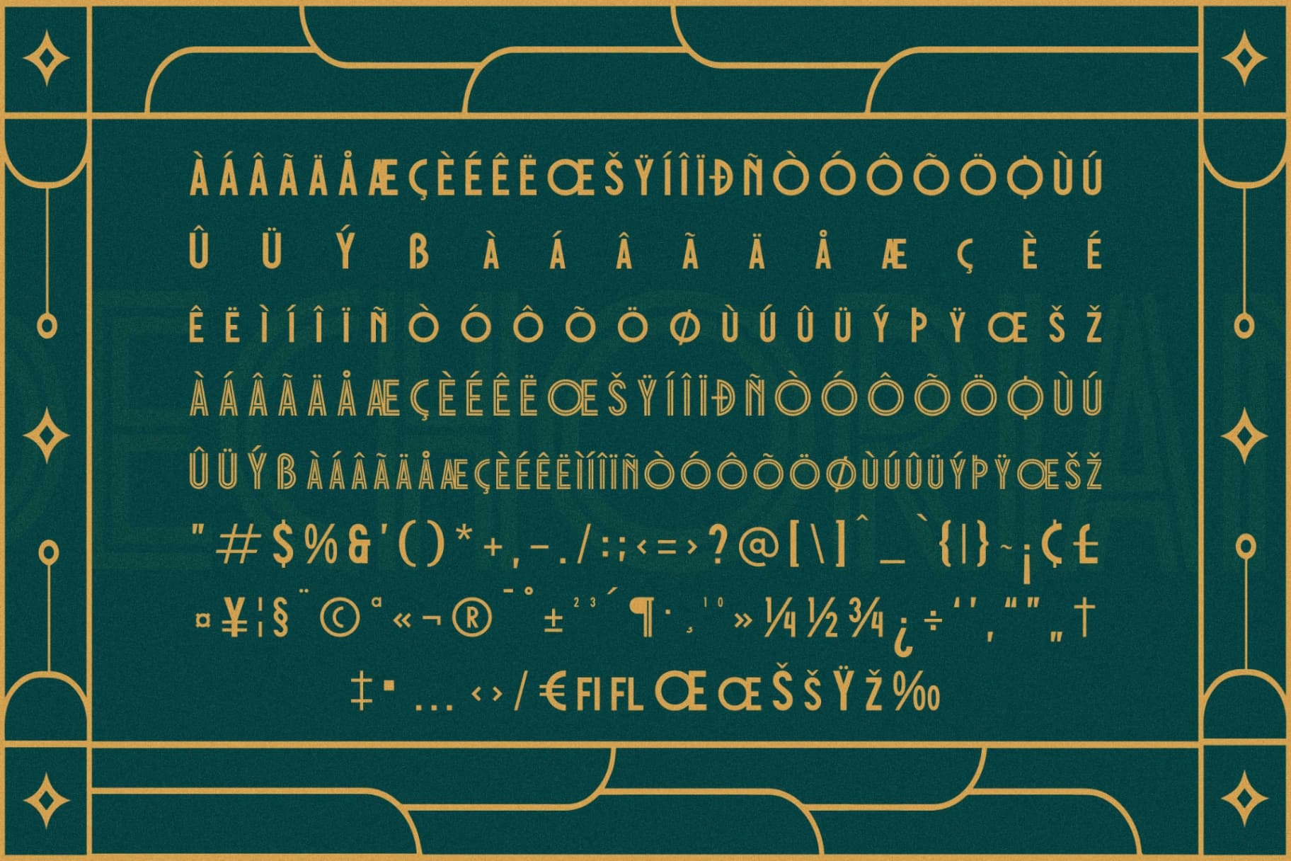 Preview 12 for Dechorian - New Art Deco Font