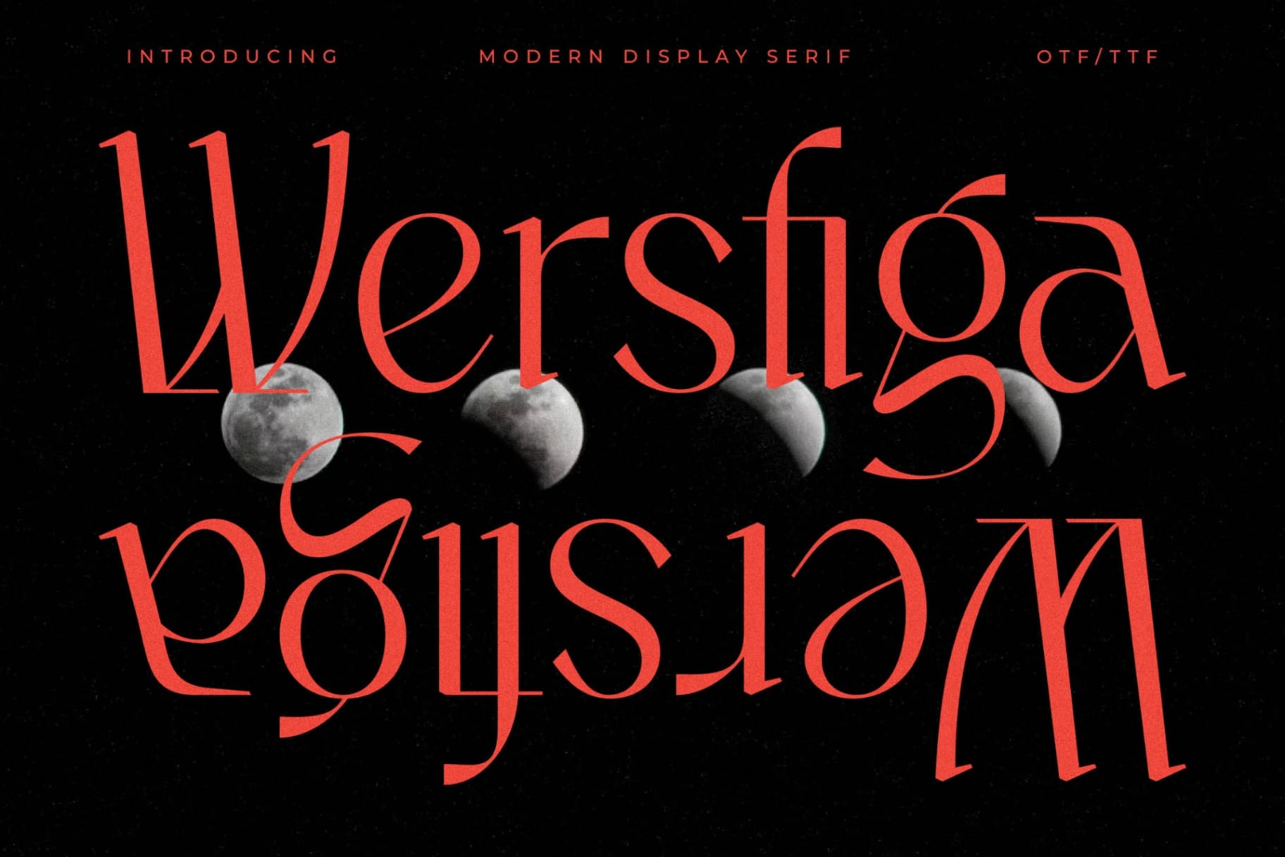 Preview 1 for Wersfiga - Modern Display Serif Font