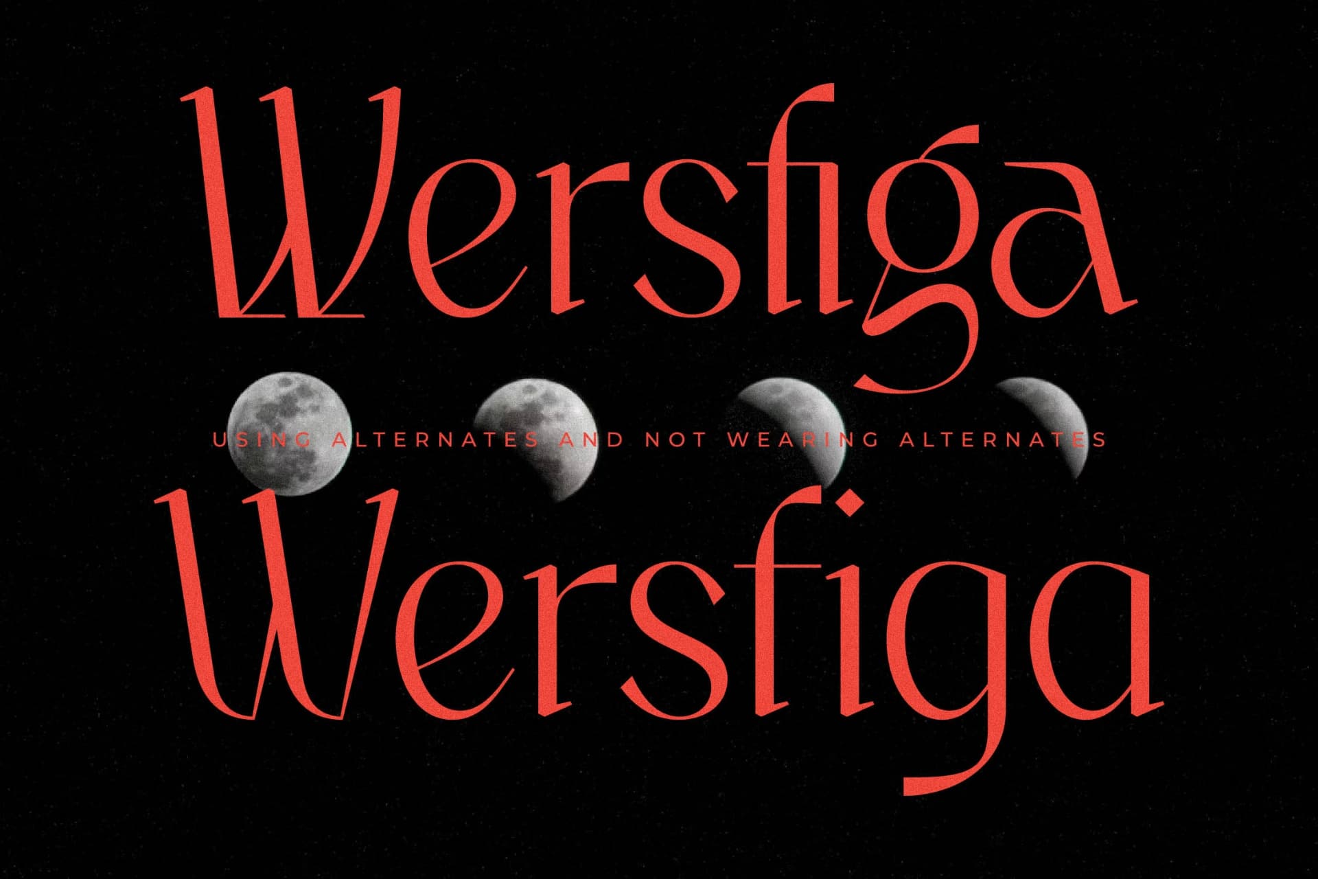 Preview 11 for Wersfiga - Modern Display Serif Font