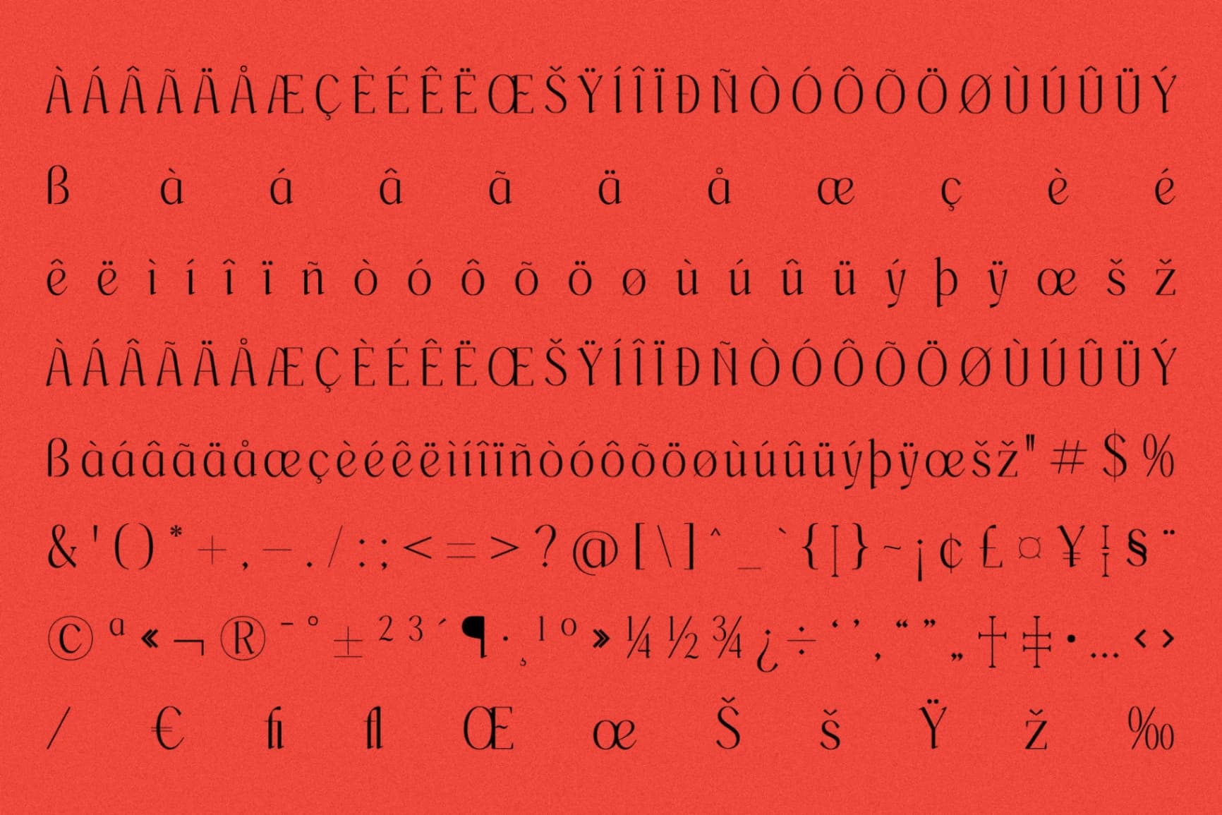 Preview 14 for Wersfiga - Modern Display Serif Font
