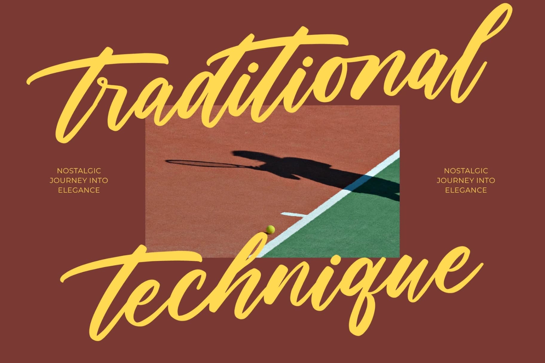 Preview 5 for Stylish Rackets – Beautiful Handwritten Font