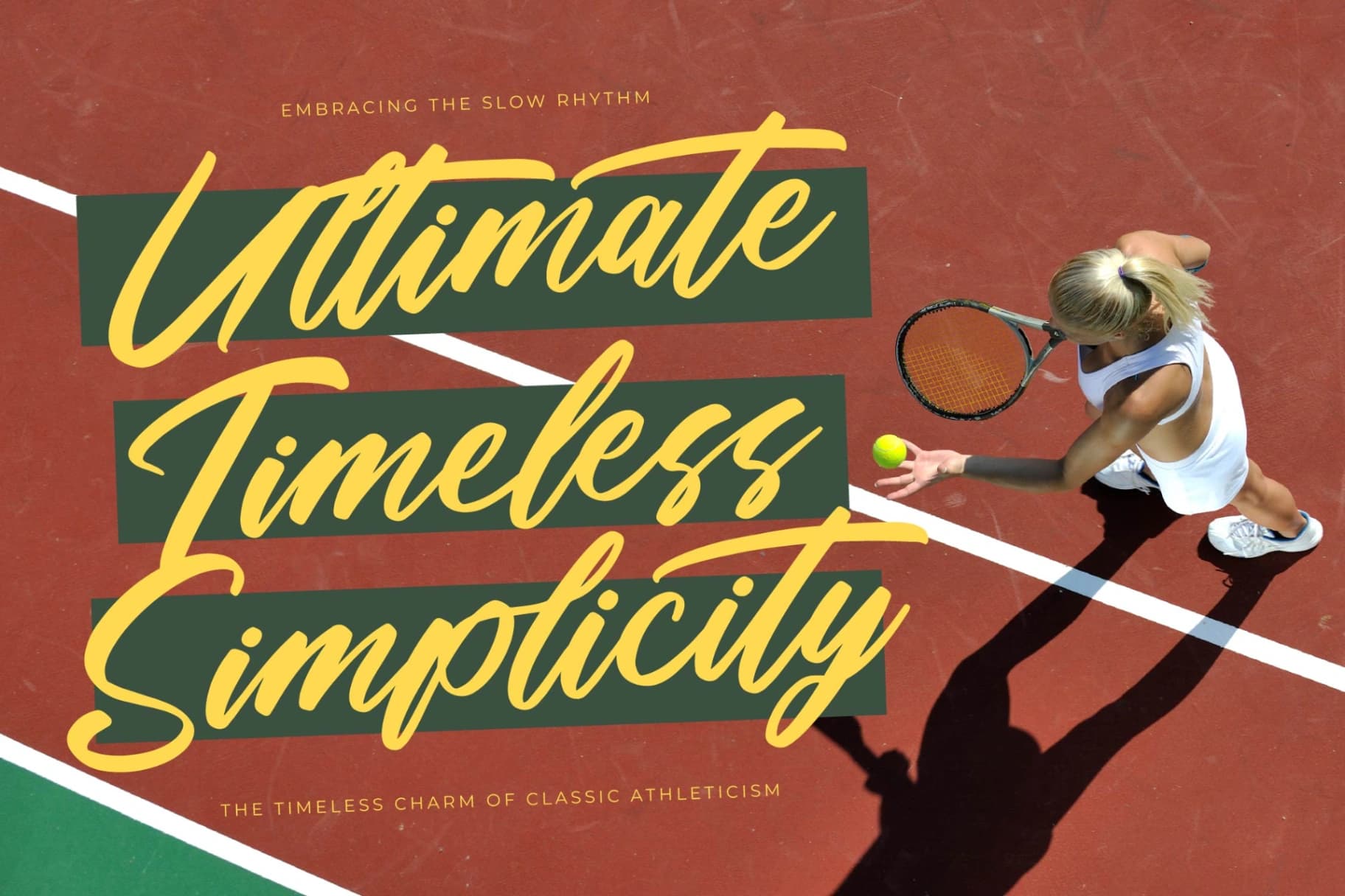 Preview 9 for Stylish Rackets – Beautiful Handwritten Font
