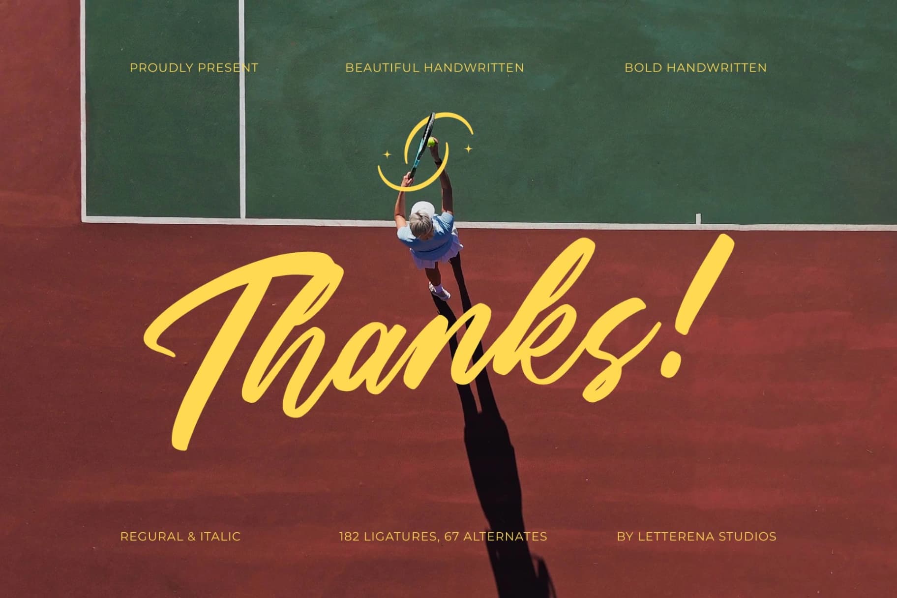 Preview 15 for Stylish Rackets – Beautiful Handwritten Font