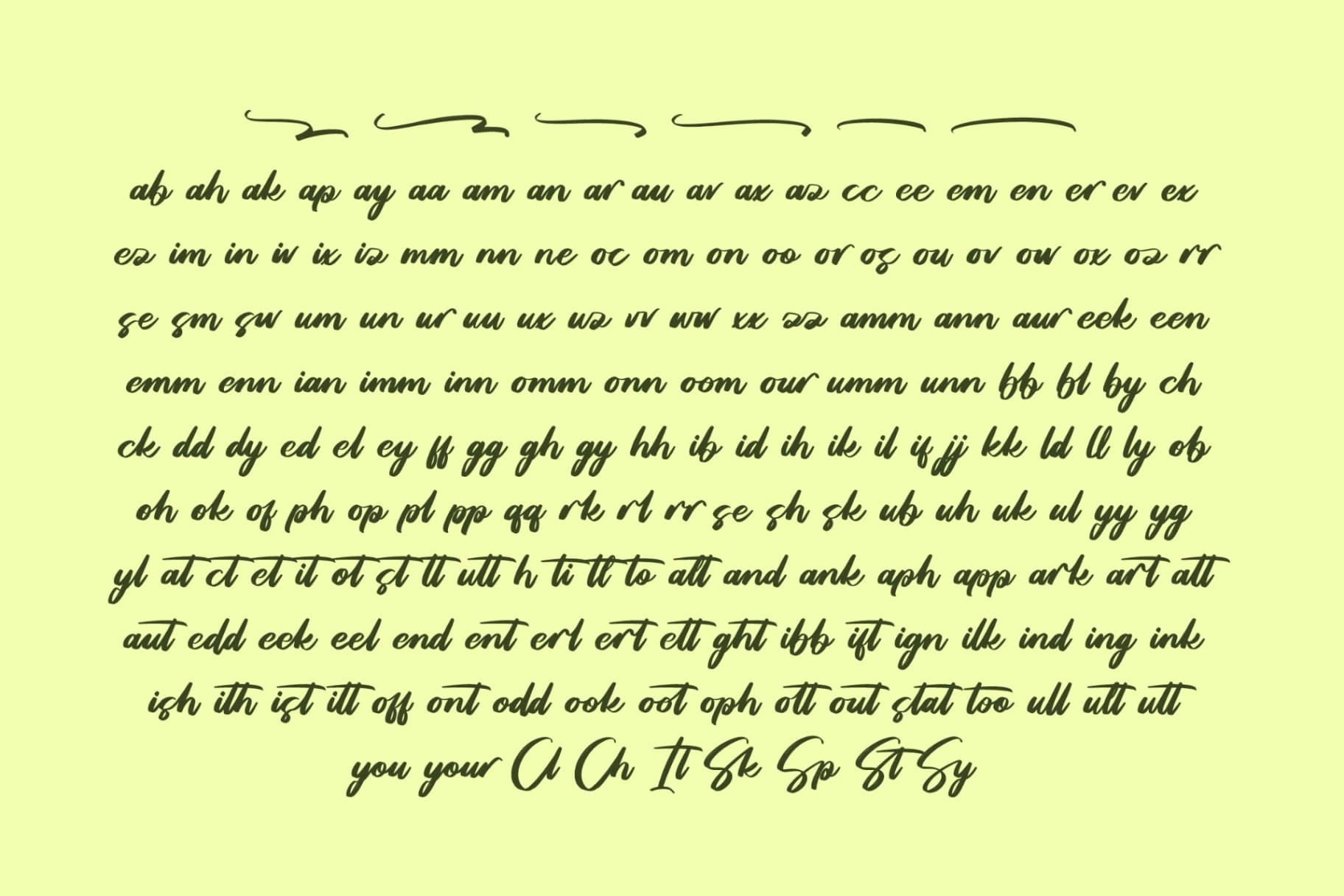 Preview 14 for Breatheasy – Modern Brush Font Type