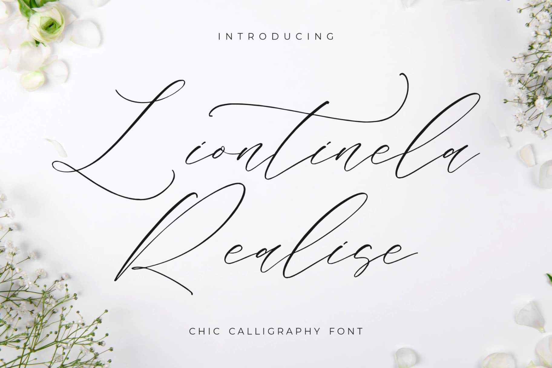 Preview 1 for Liontinela Realise - Chic Calligraphy Font