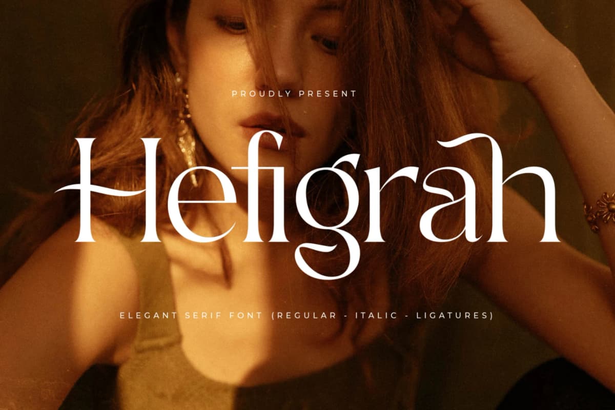 Preview 1 for Hefigrah - Elegant Serif Font