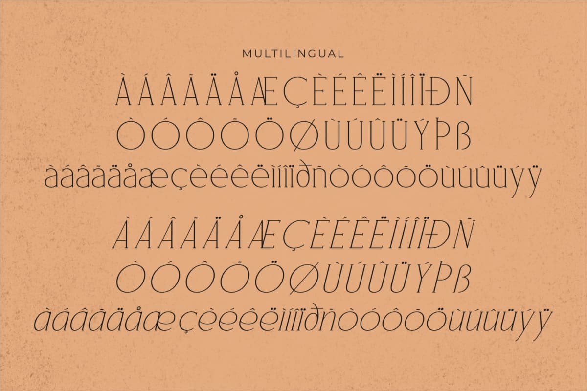 Rampwind - Modern Serif Font font preview 14