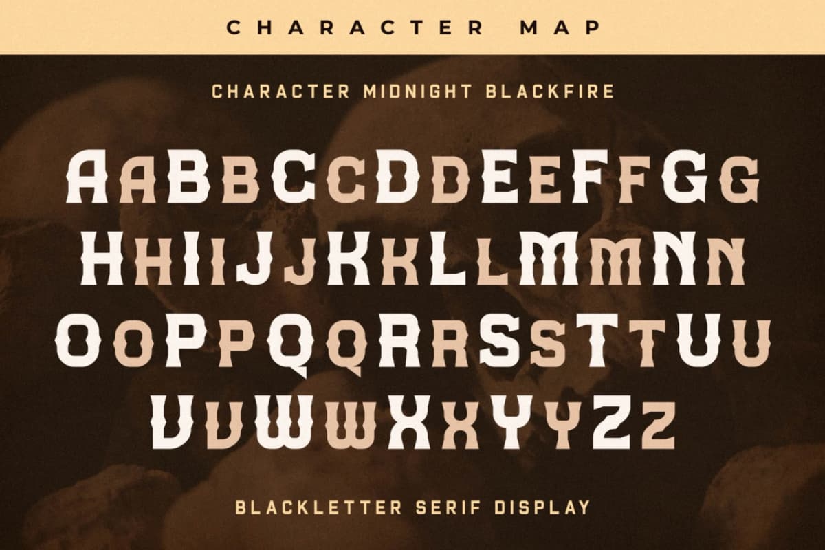 Preview 12 for Midnight Blackfire - Blackletter Serif Display Font