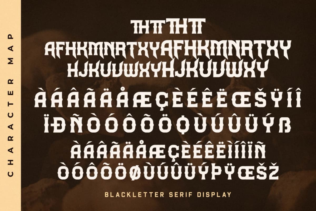 Preview 14 for Midnight Blackfire - Blackletter Serif Display Font