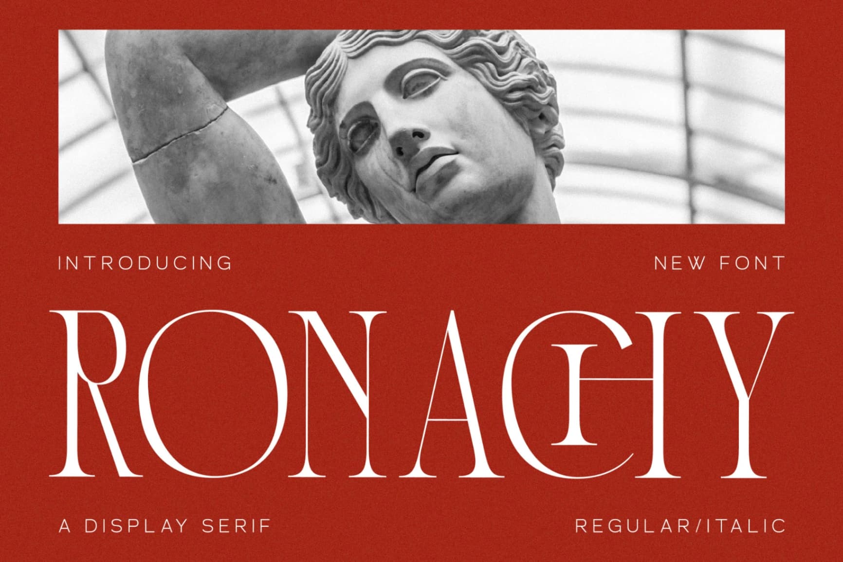 Preview of Ronachy - A Display Serif Font font