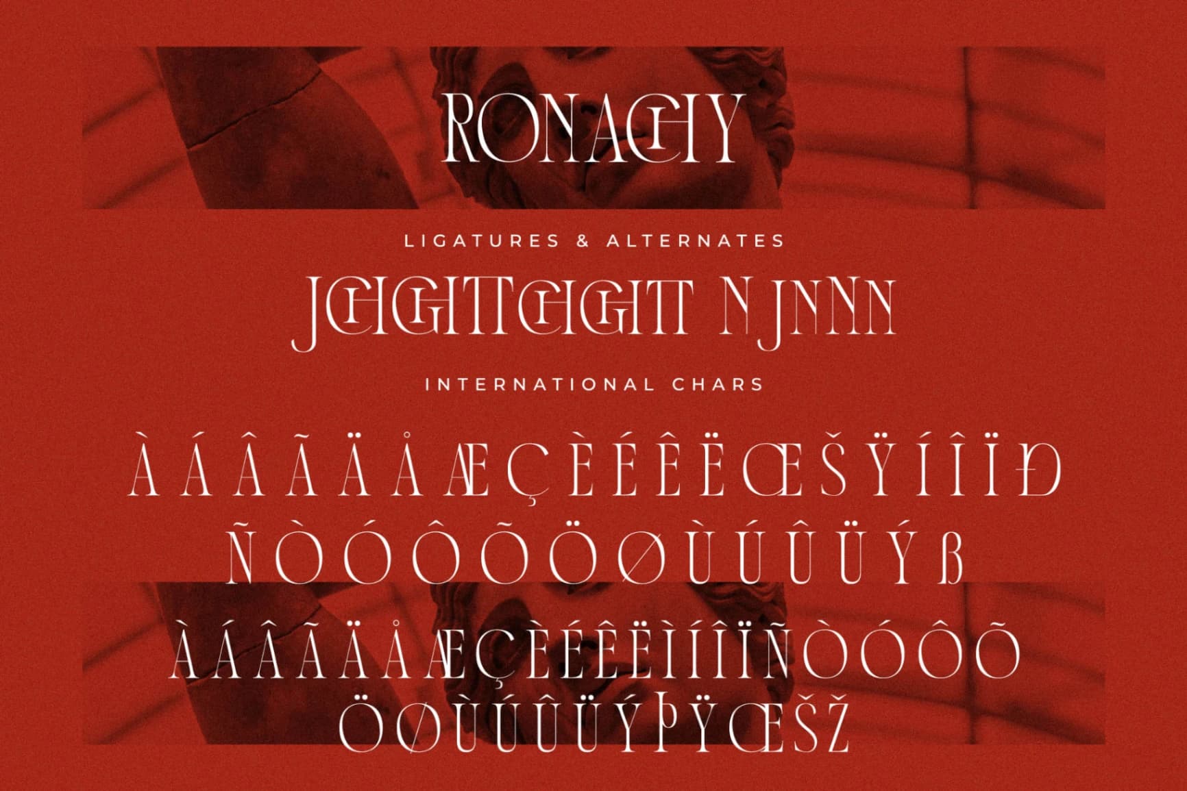 Preview 14 for Ronachy - A Display Serif Font