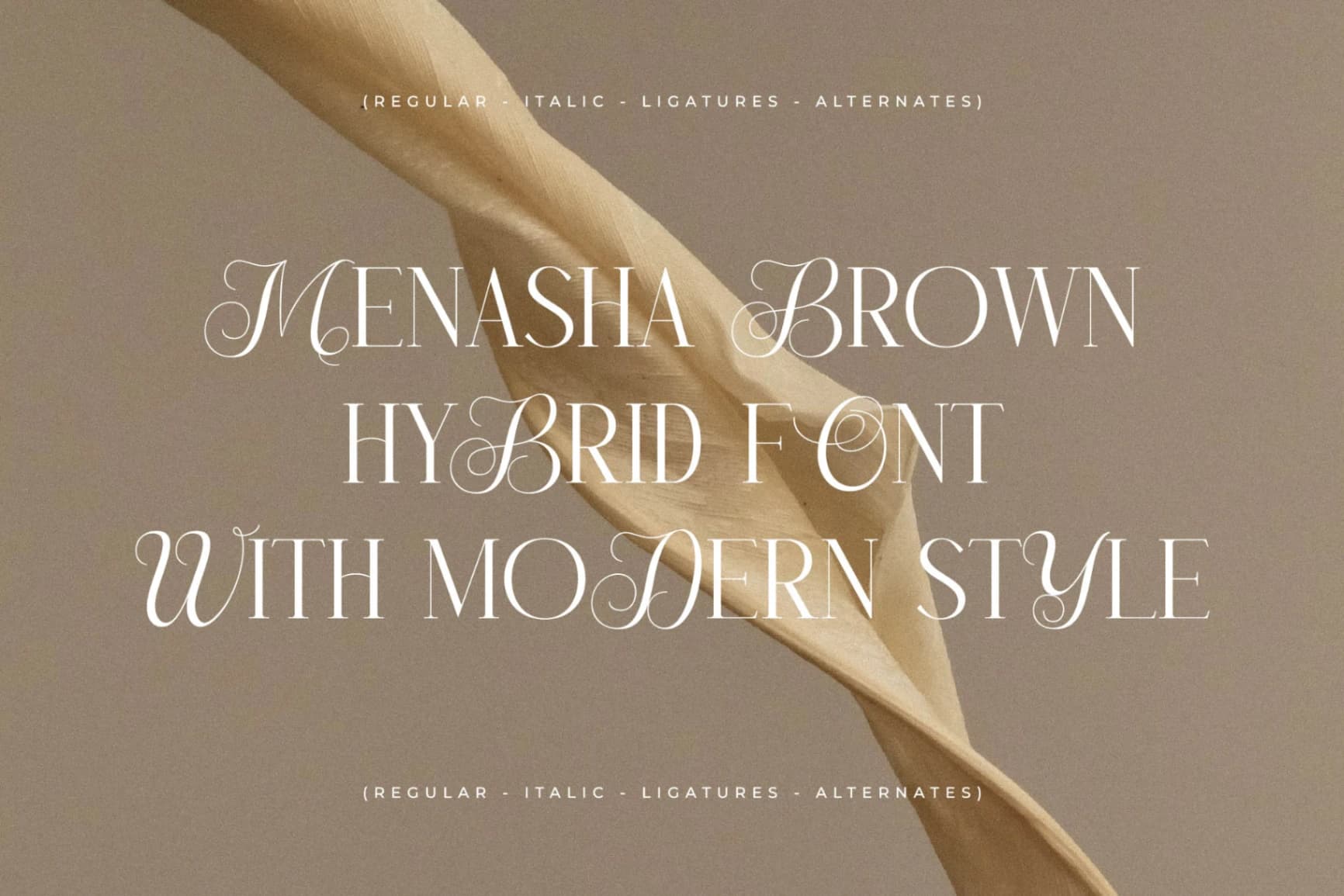 Preview 7 for Menasha Brown - New Hybrid Typeface