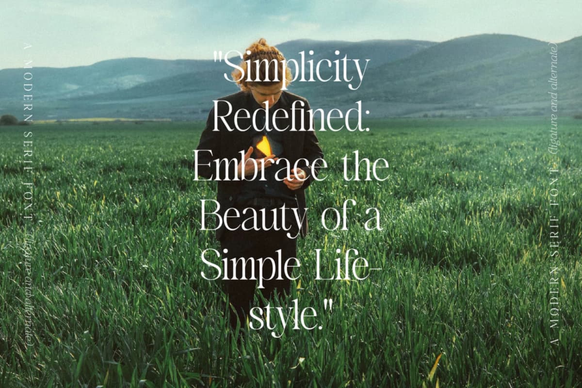 Preview 3 for Viagram - Modern Serif Font
