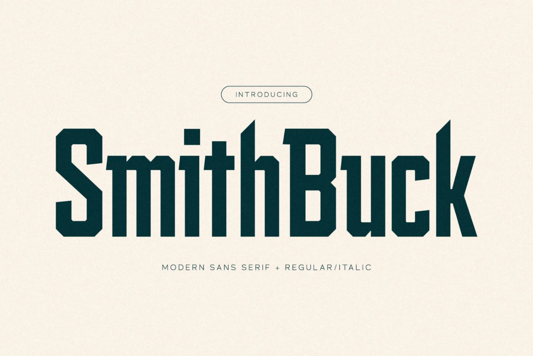 Preview of Smith Buck - Modern Sans Serif font