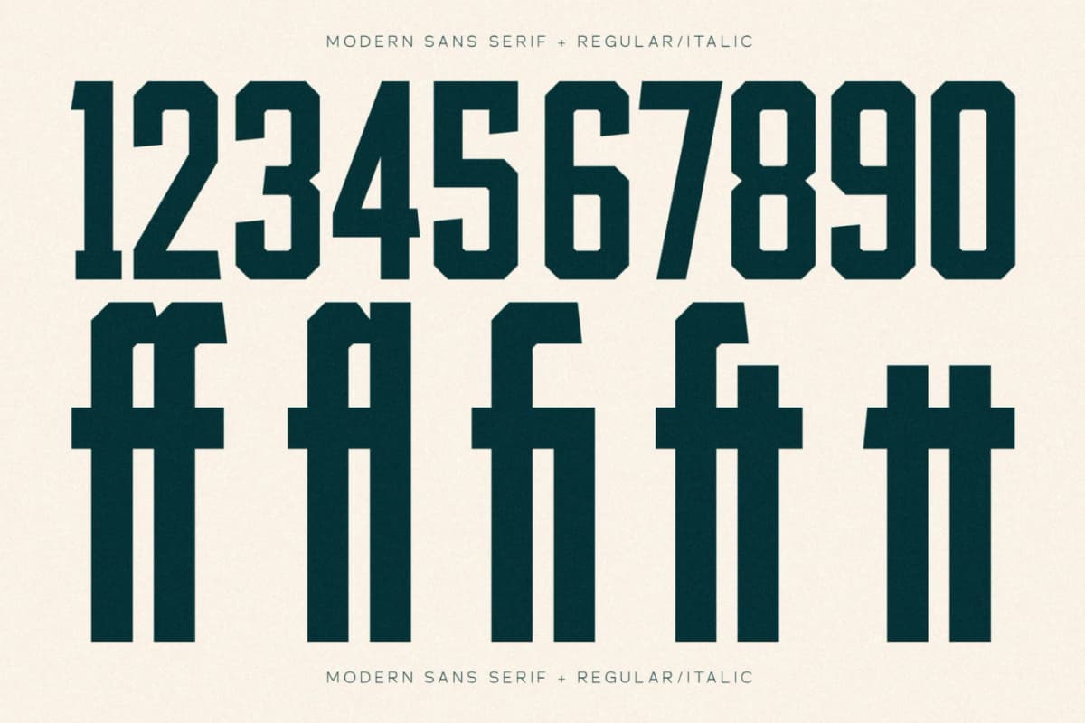 Smith Buck - Modern Sans Serif font preview 11