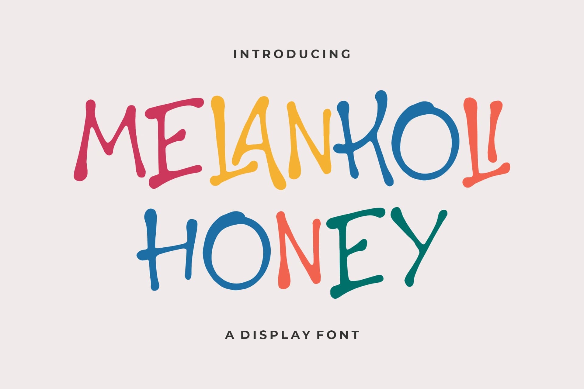Preview of Melankoli Honey - A Display Font font