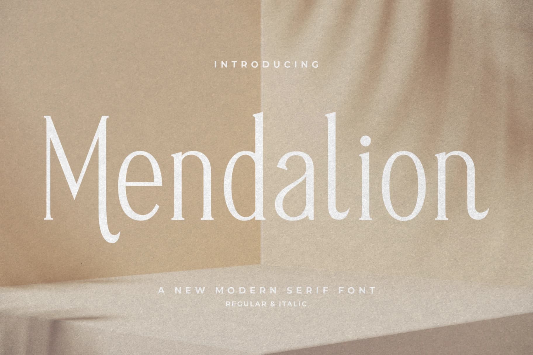 Preview of Mendalion - A New Modern Serif Font font