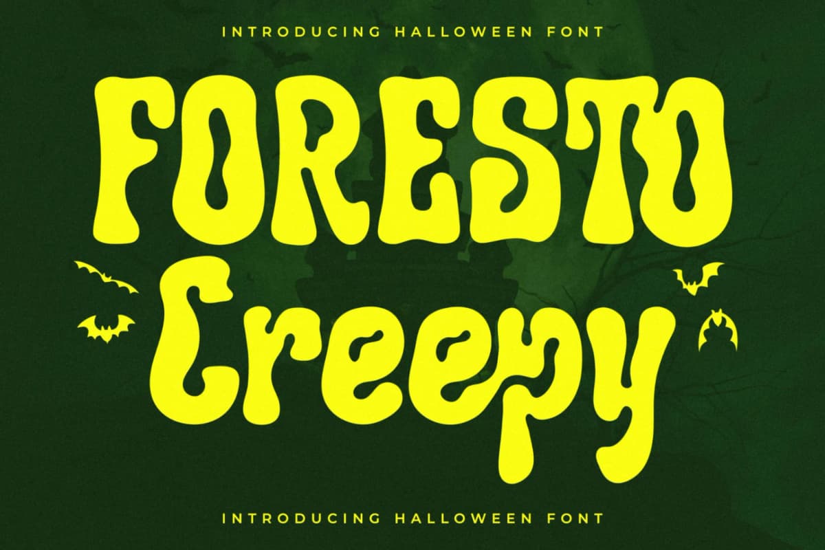 Foresto Creepy - Halloween Font font preview 1