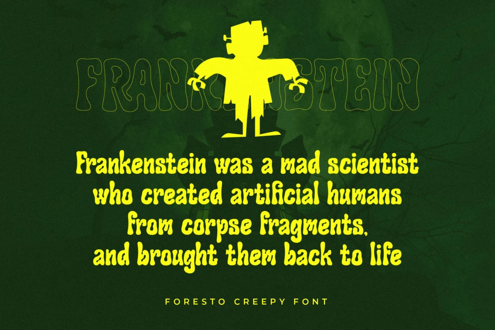 Preview 5 for Foresto Creepy - Halloween Font