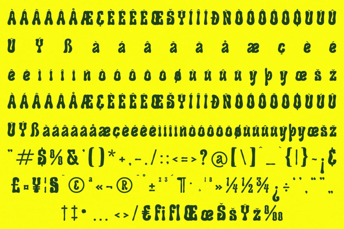 Foresto Creepy - Halloween Font font preview 14