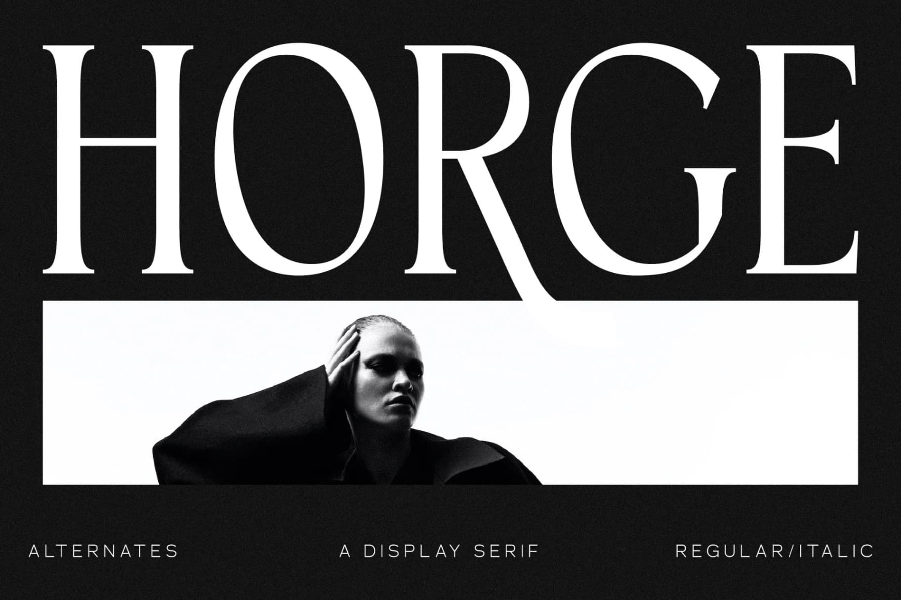Preview of Horge - A Display Serif Font font