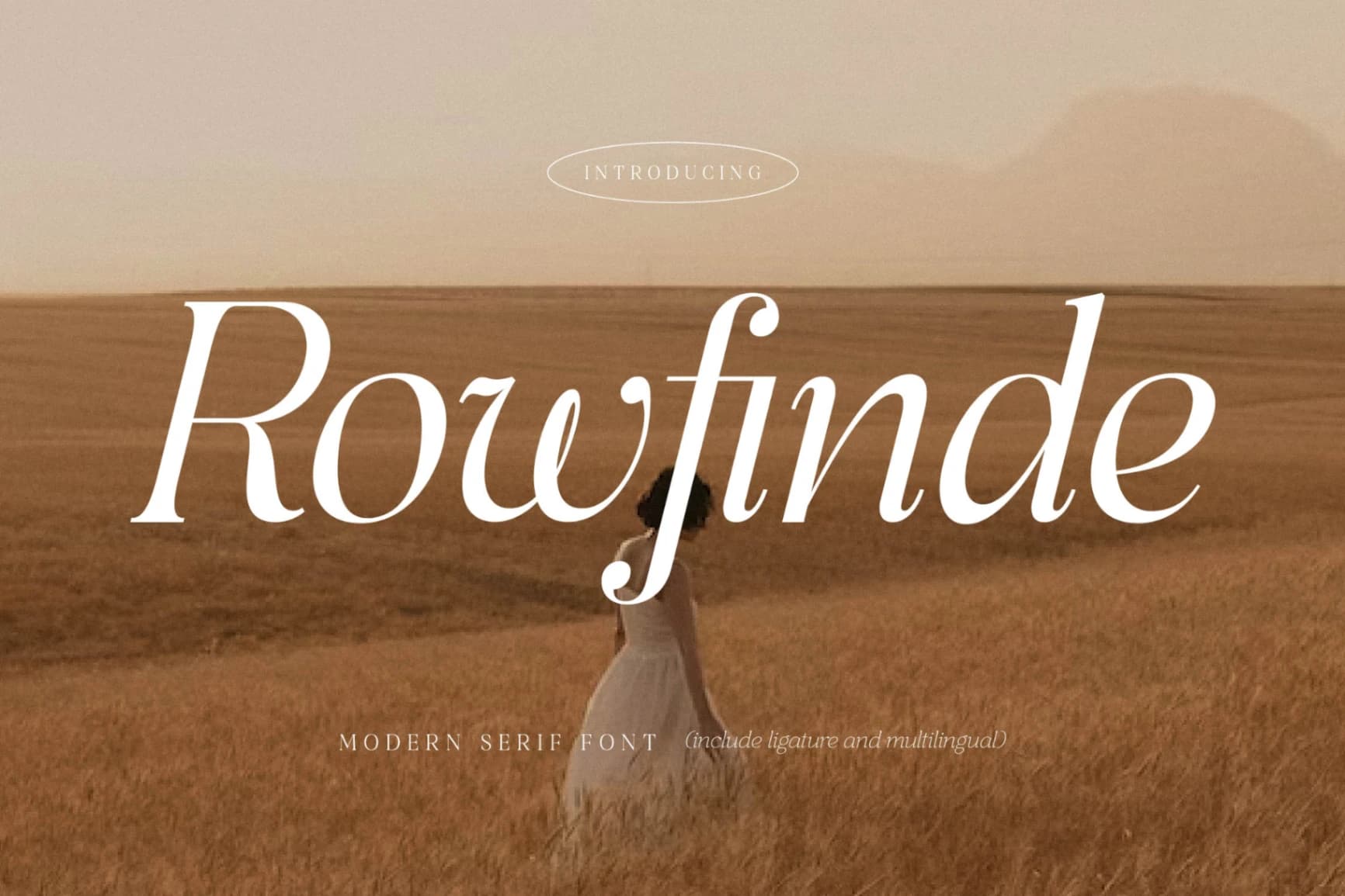 Preview of Rowfinde - Modern Serif Font font