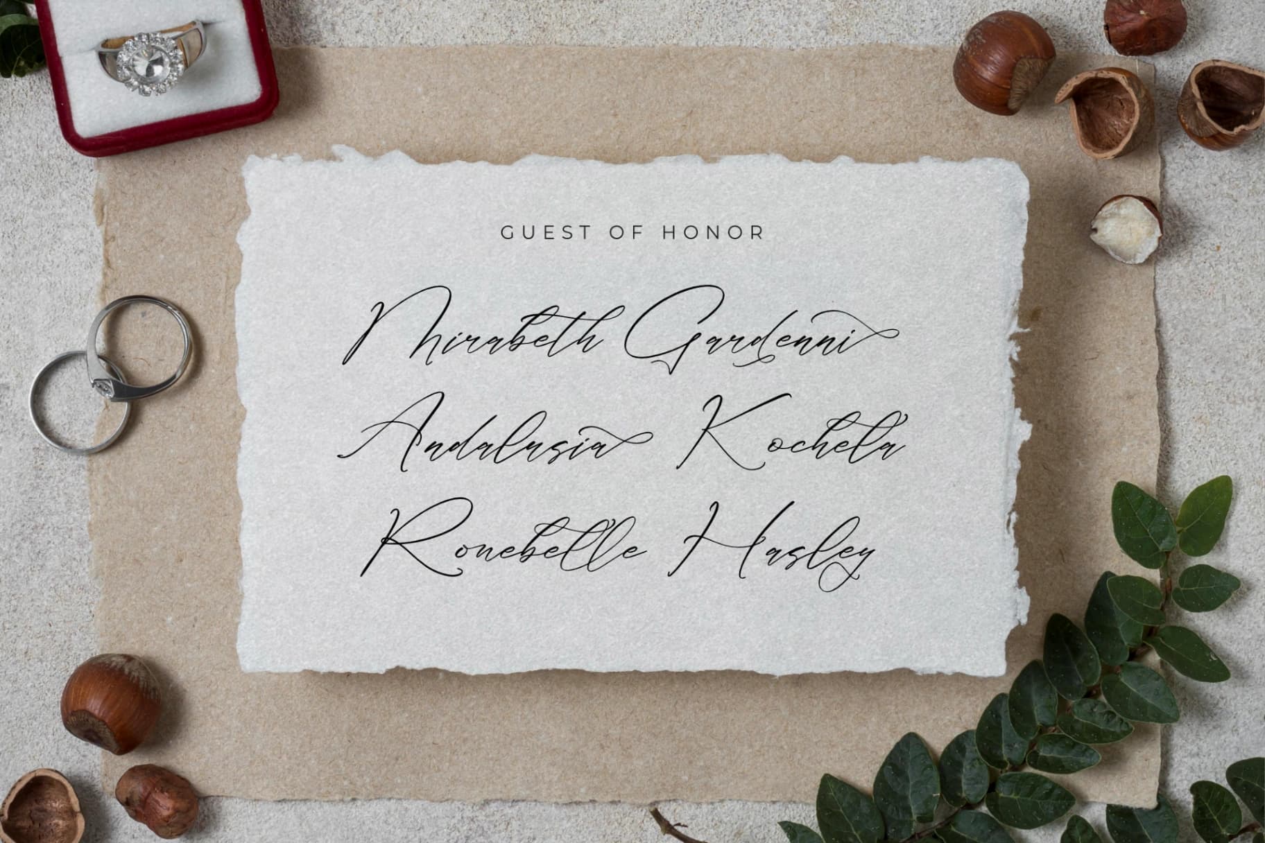 Preview 2 for Classthy Theriond - Chic Calligraphy Font
