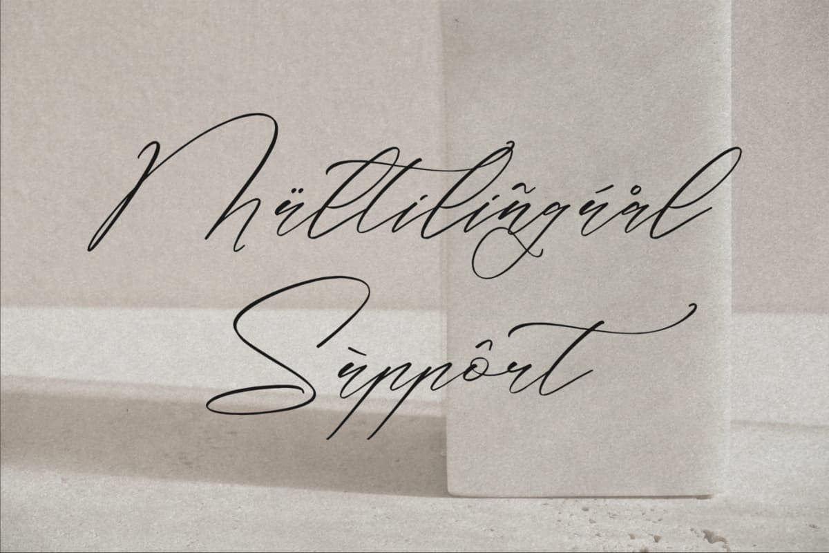 Classthy Theriond - Chic Calligraphy Font font preview 12