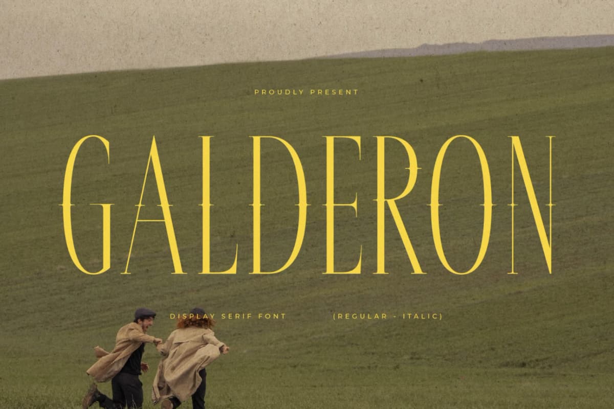Galderon - A Display Serif Font font preview 1