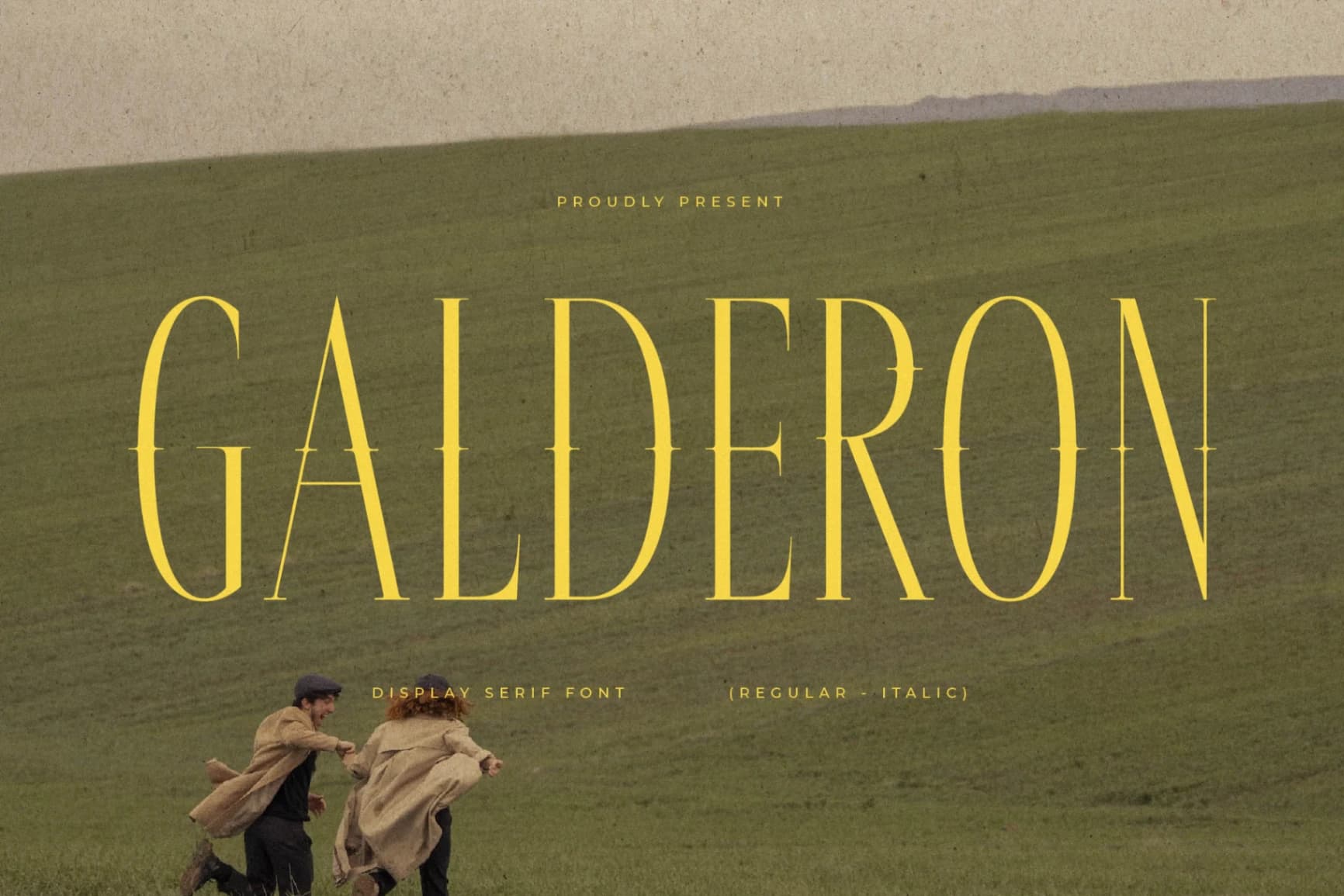 Preview of Galderon - A Display Serif Font font