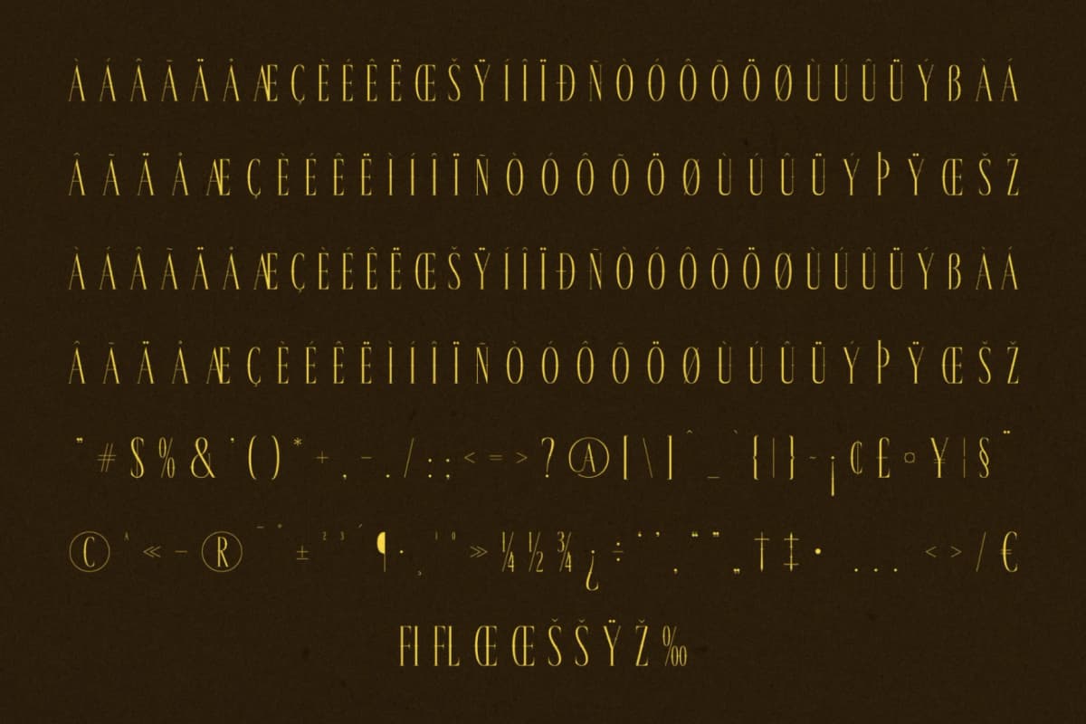 Galderon - A Display Serif Font font preview 14
