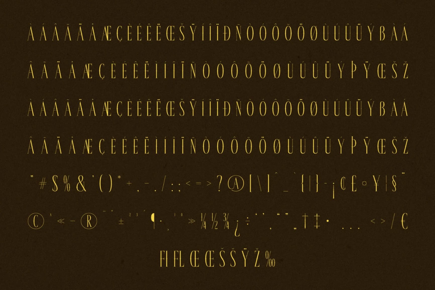Preview 14 for Galderon - A Display Serif Font