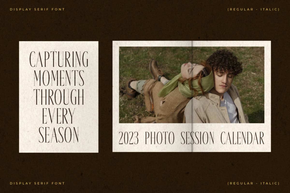 Galderon - A Display Serif Font font preview 2