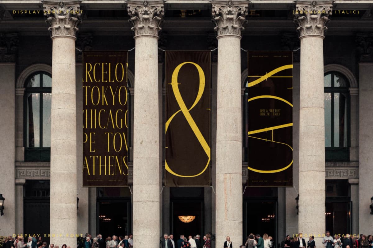 Galderon - A Display Serif Font font preview 4