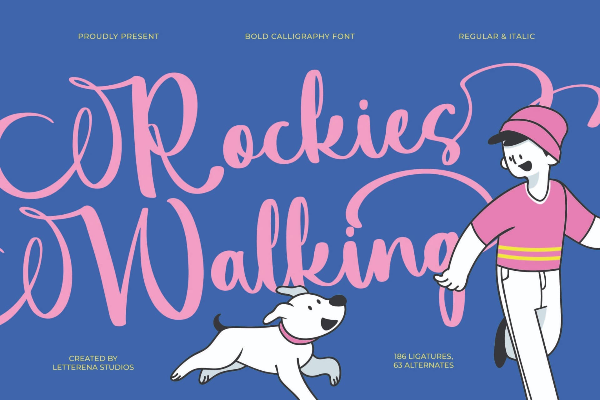 Preview 1 for Rockies Walking – Bold Calligraphy Font