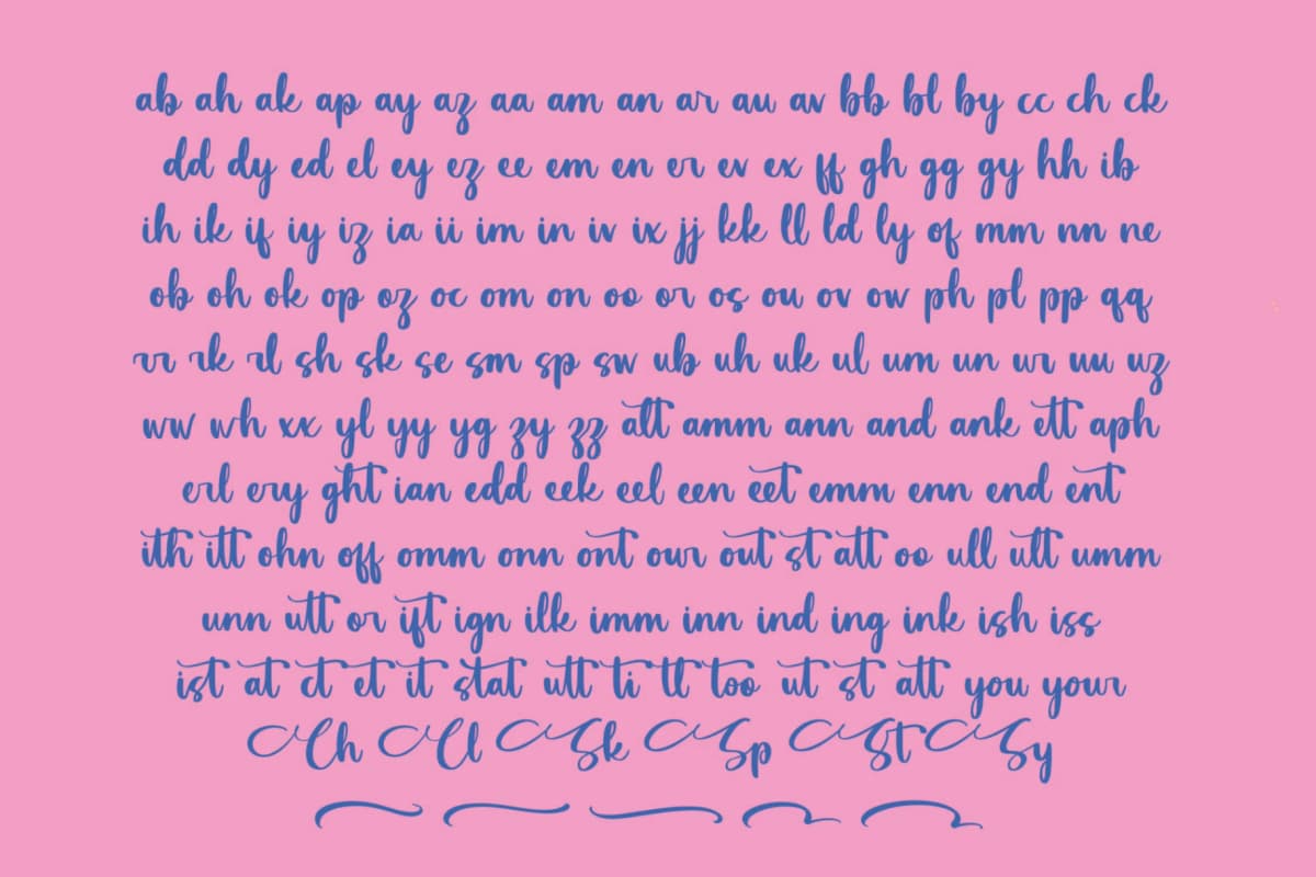 Preview 14 for Rockies Walking – Bold Calligraphy Font