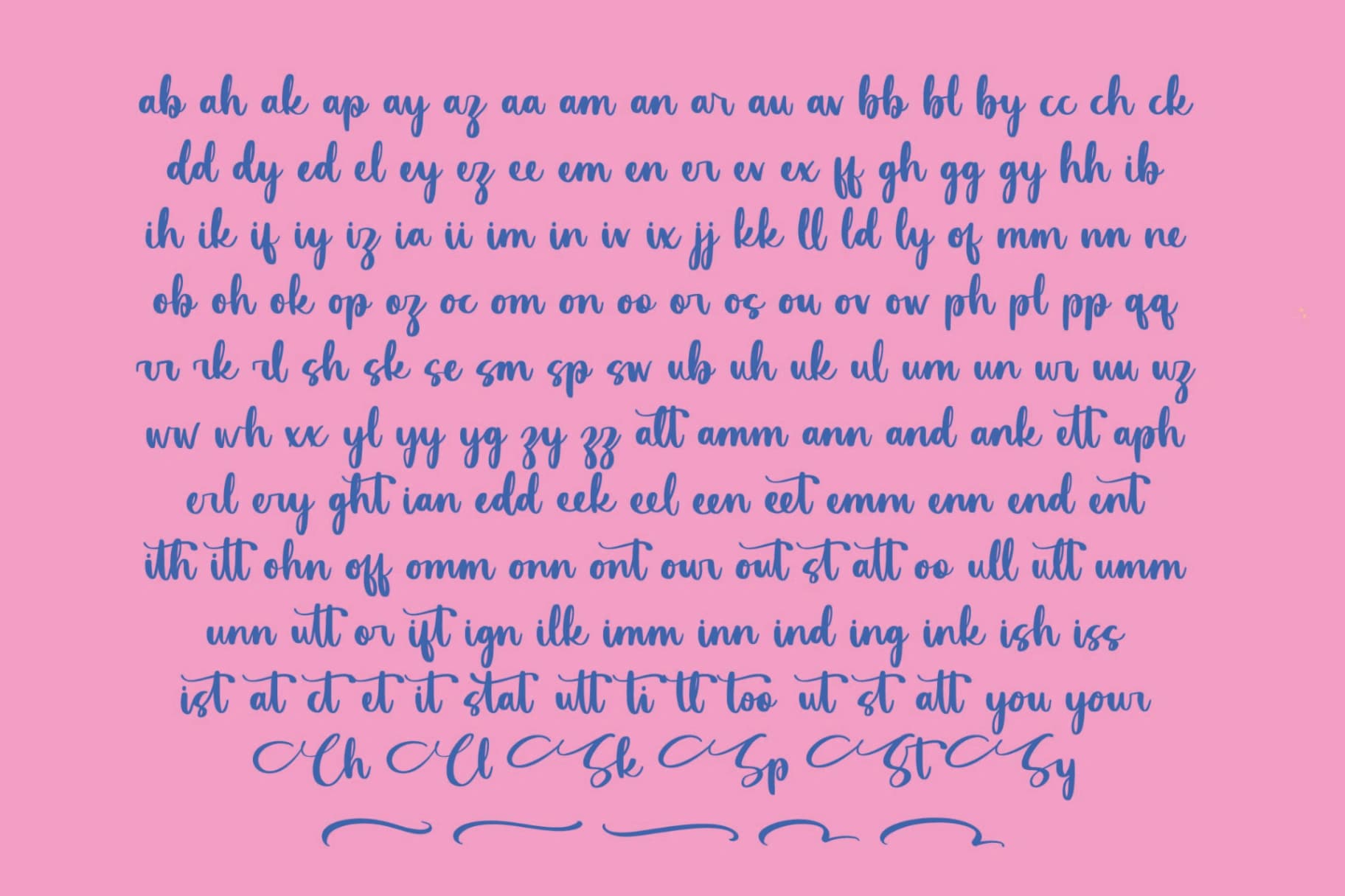 Preview 14 for Rockies Walking – Bold Calligraphy Font