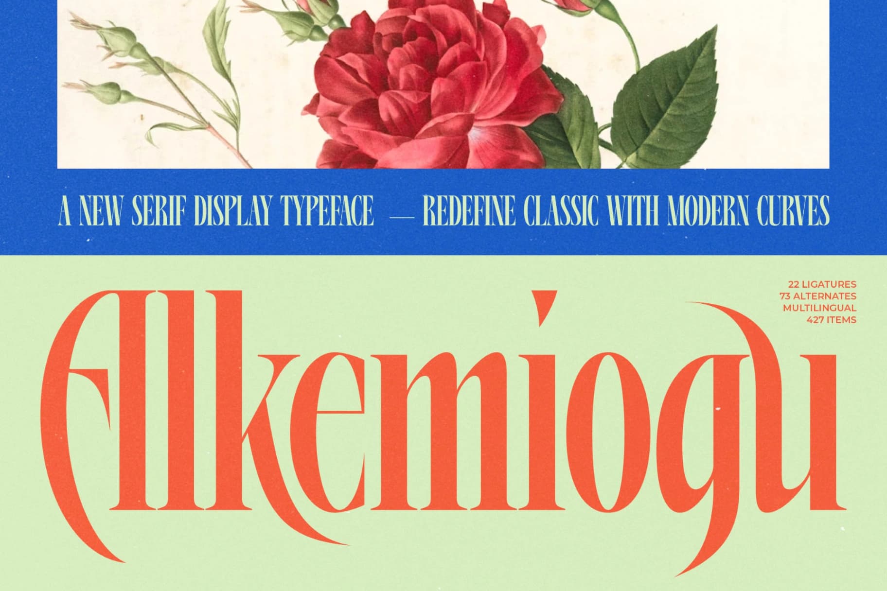 Preview 1 for Alkemiogu - A New Serif Display Typeface