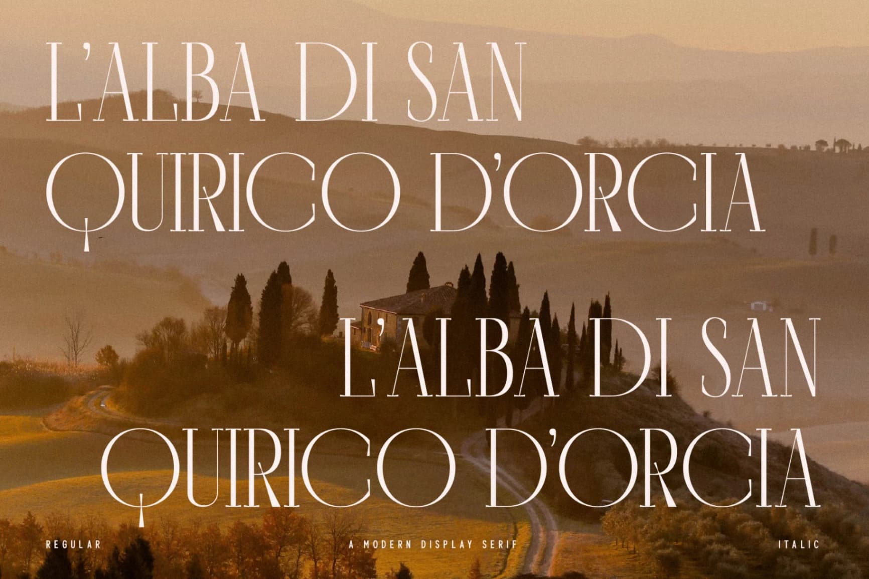 Preview 5 for Qartech - A Modern Display Serif Font