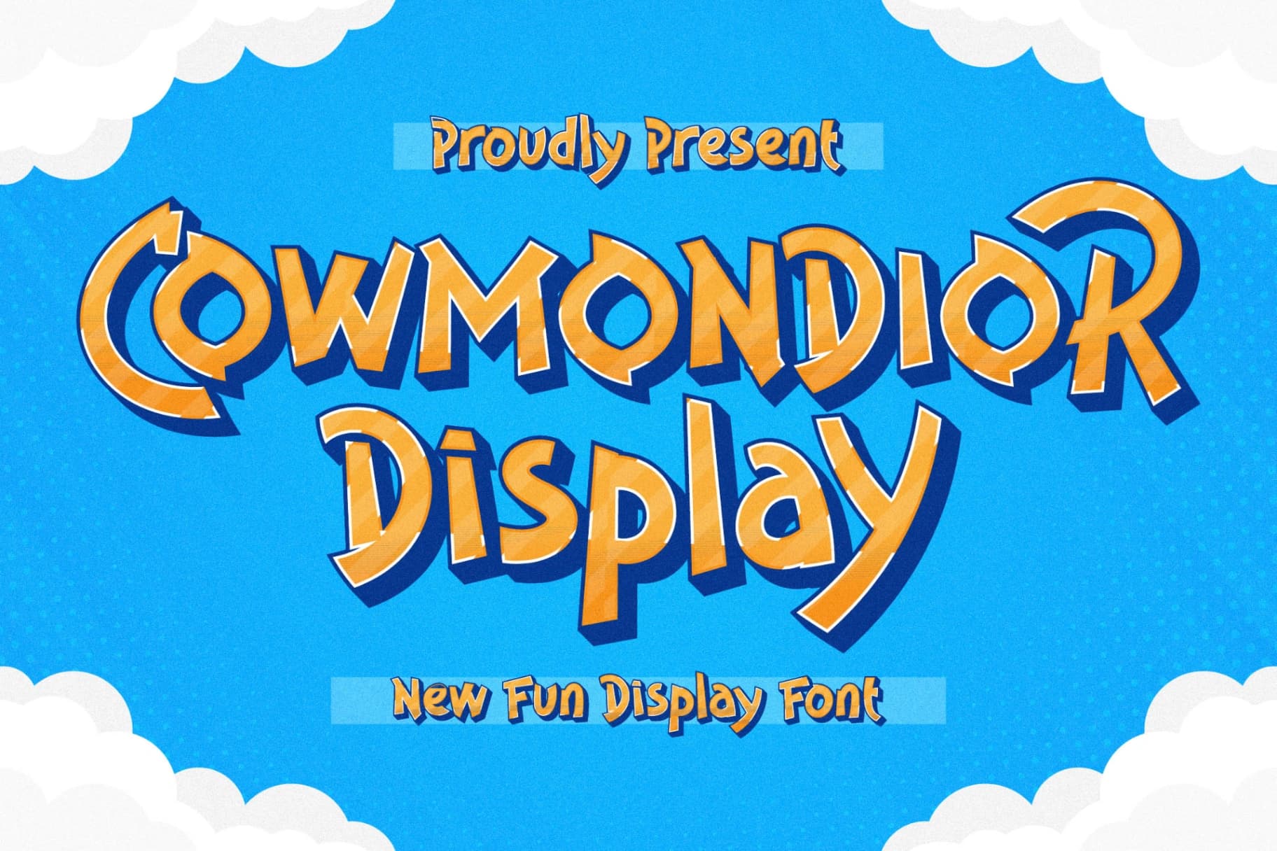 Preview of Cowmondior - New Fun Display Font font
