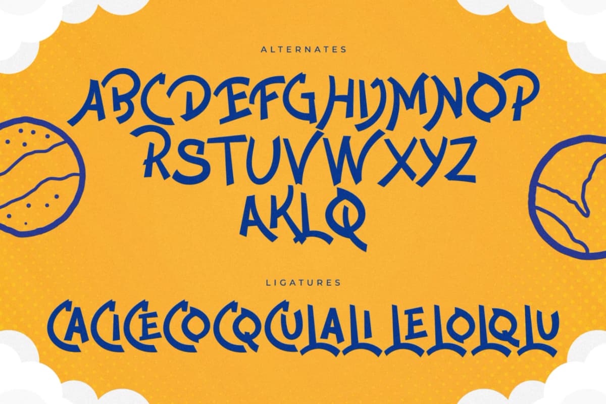 Preview 14 for Cowmondior - New Fun Display Font