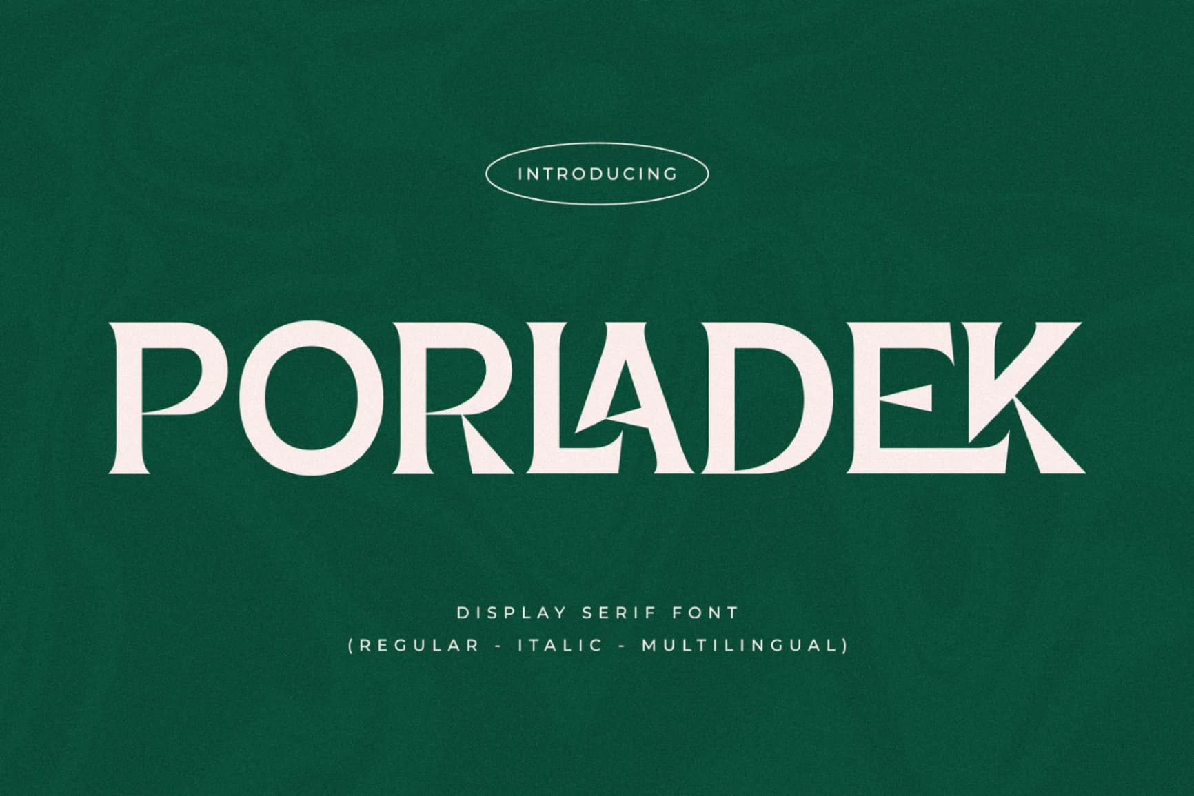 Preview of Porladek - Display Serif Font font