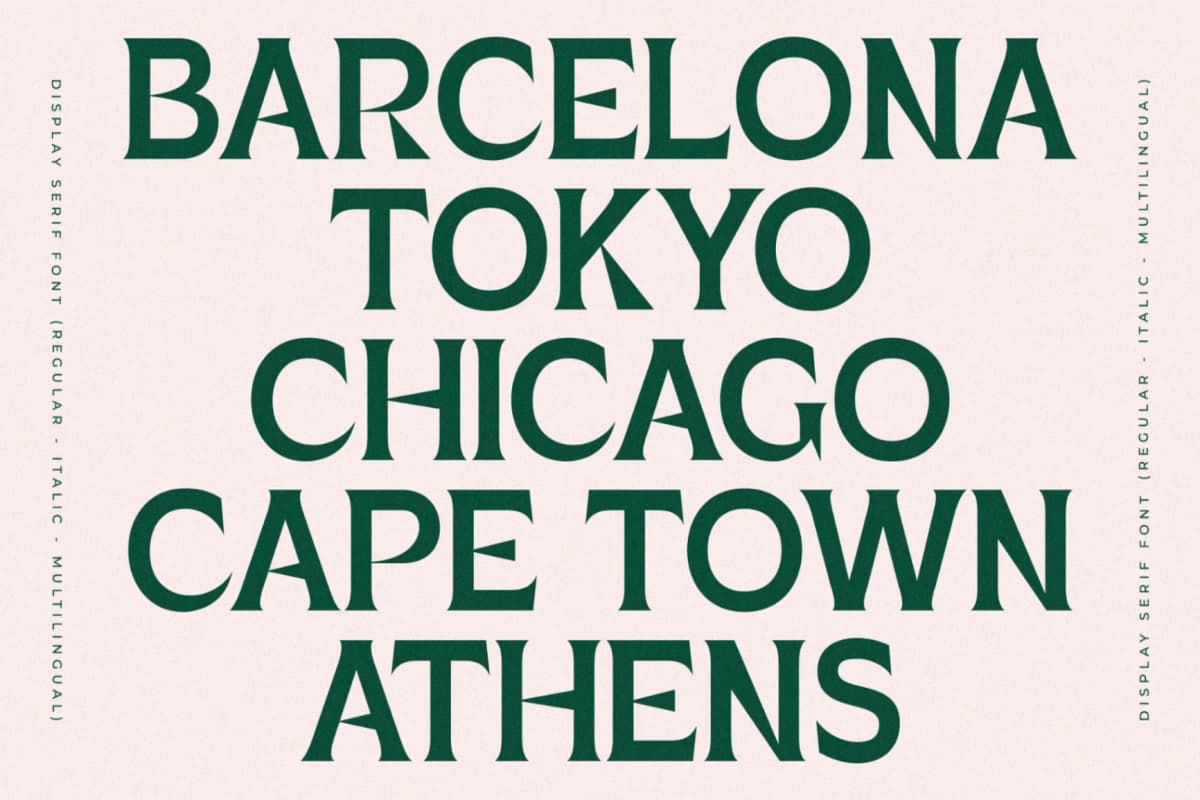 Porladek - Display Serif Font font preview 6
